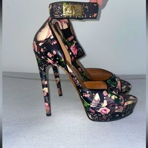 Givenchy floral lock heels